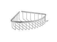 Полка угловая овальная 22 см хром САНАКС